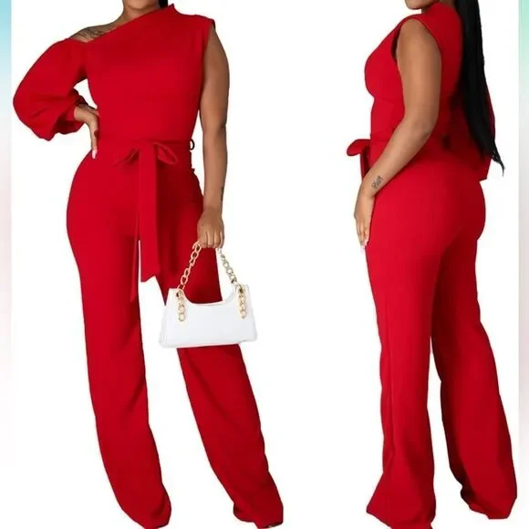 Red Jumpsuit - Picture 2 of 9